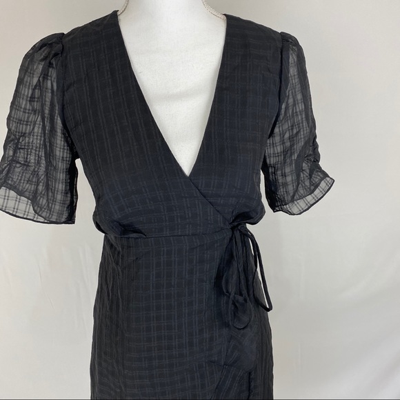 4SI3NNA Valerie Ruffle Hem Wrap Dress - Picture 4 of 7